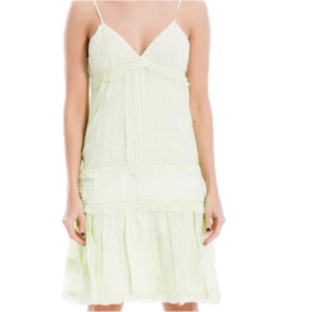 NWT Leon Max (Max Studio) Limited Edition V-neck sleeveless tiered ruffle dress